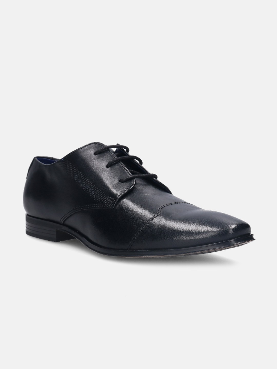 

Bugatti Morino I Black Leather Formal Derby Shoes
