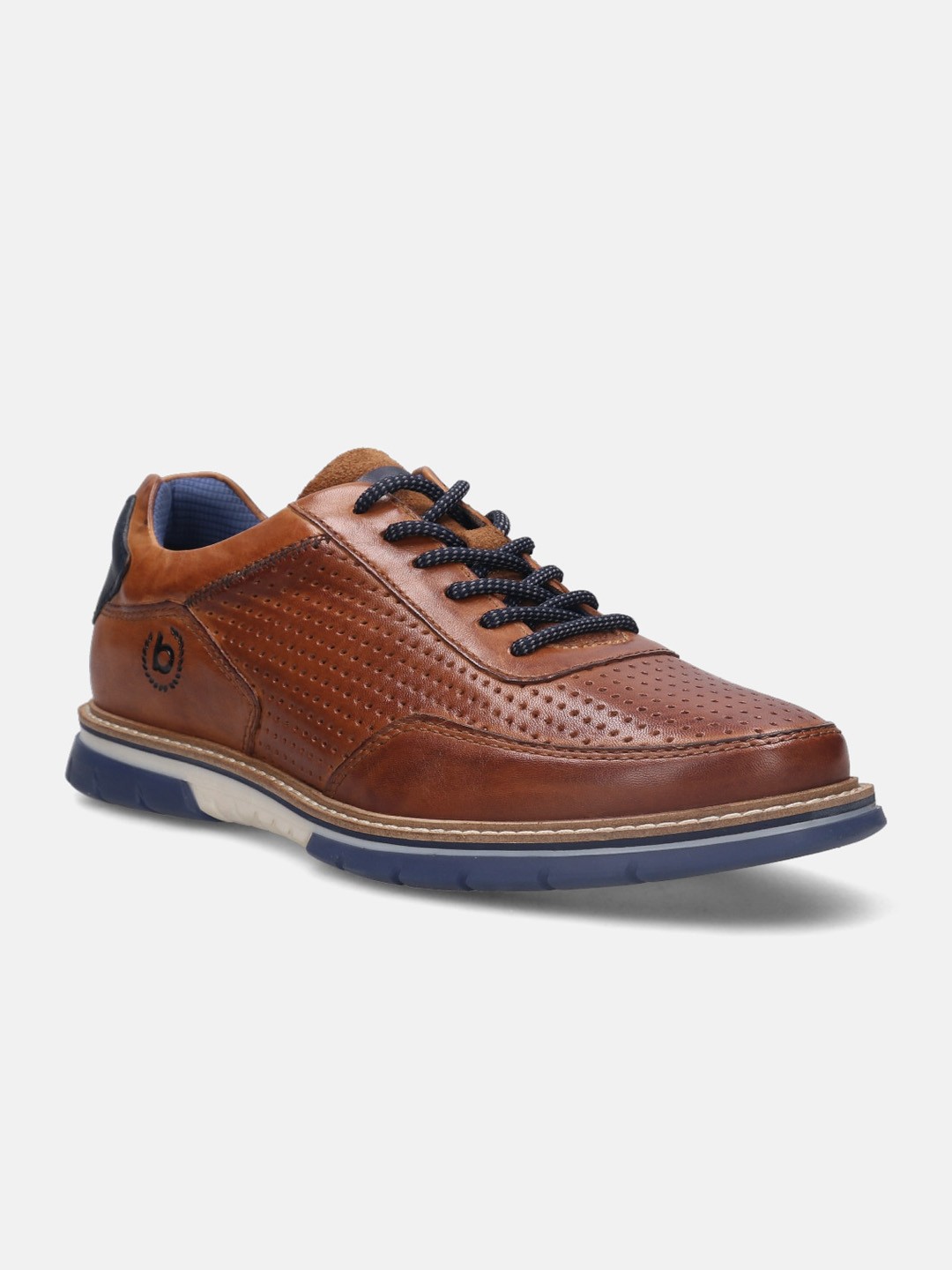 

Bugatti Men Perforations Leather Sneakers, Brown