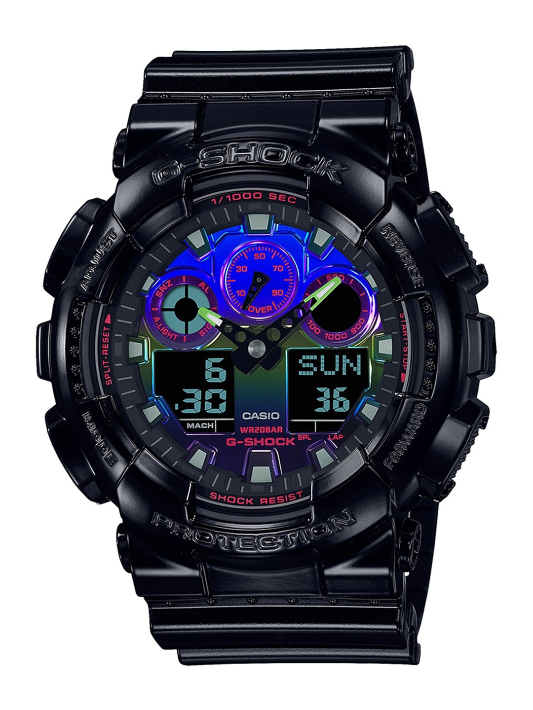 

CASIO G-SHOCK Men Watch G1365 GA-100RGB-1ADR, Black