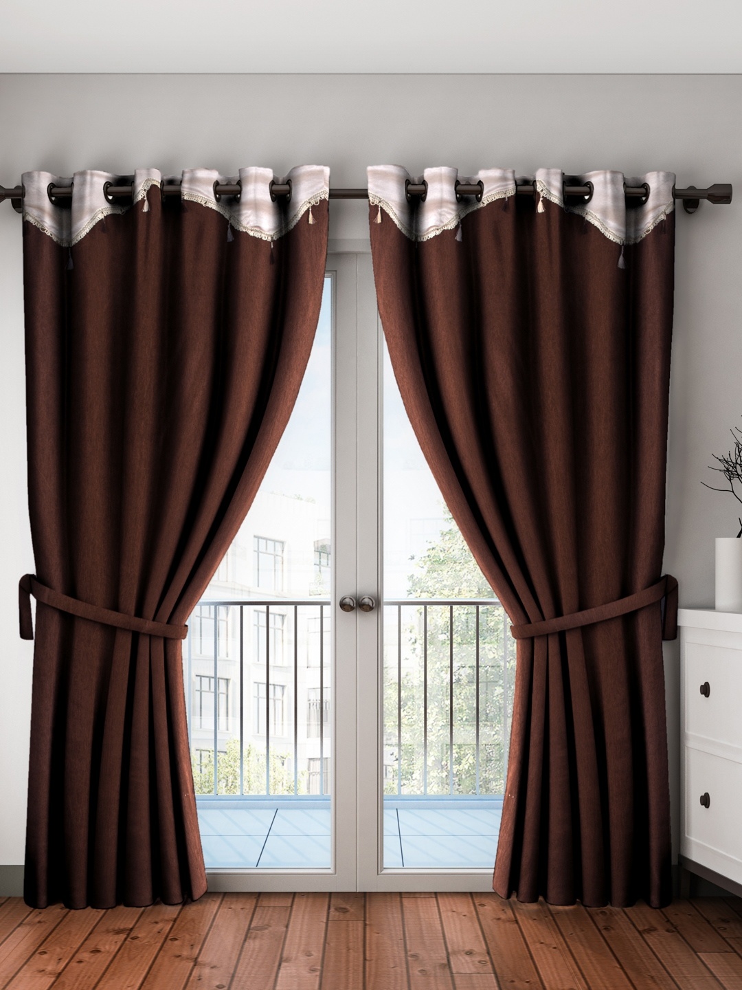 

Cortina Brown Door Curtains