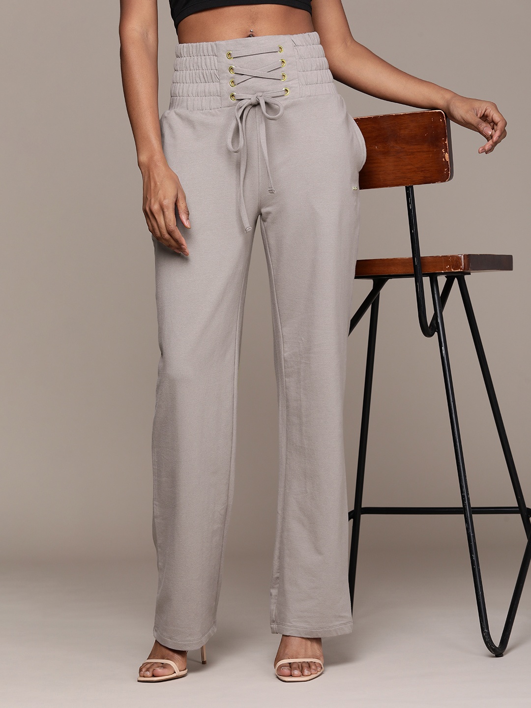 

bebe Women Casual Track Pants, Taupe