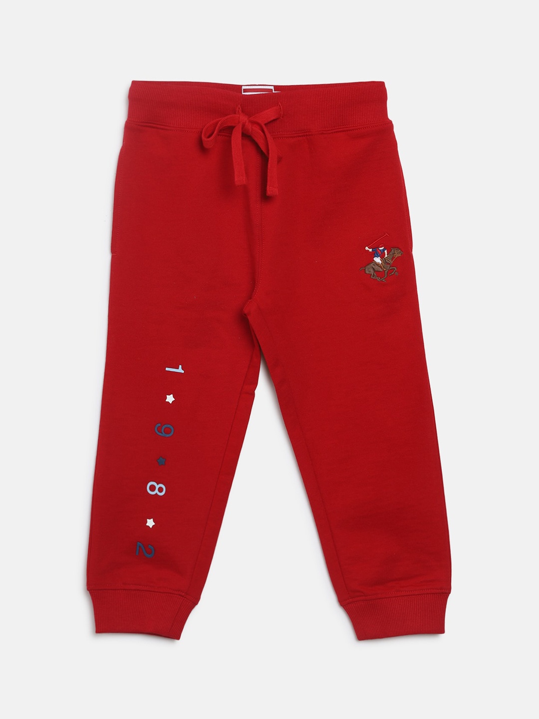 

Beverly Hills Polo Club Boys Pure Cotton Joggers, Red