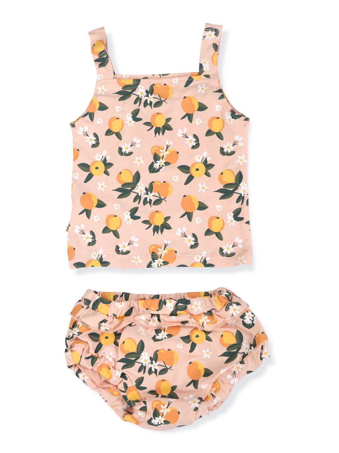 

Gini and Jony Infant Girls Printed Pure Cotton Top with Shorts, Pink