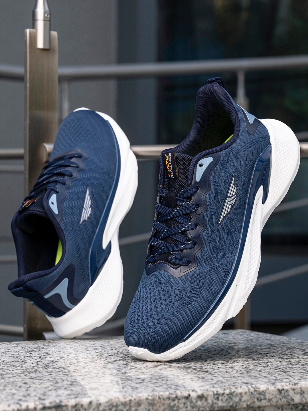 

Red Tape Men Textile Walking Shoes, Navy blue