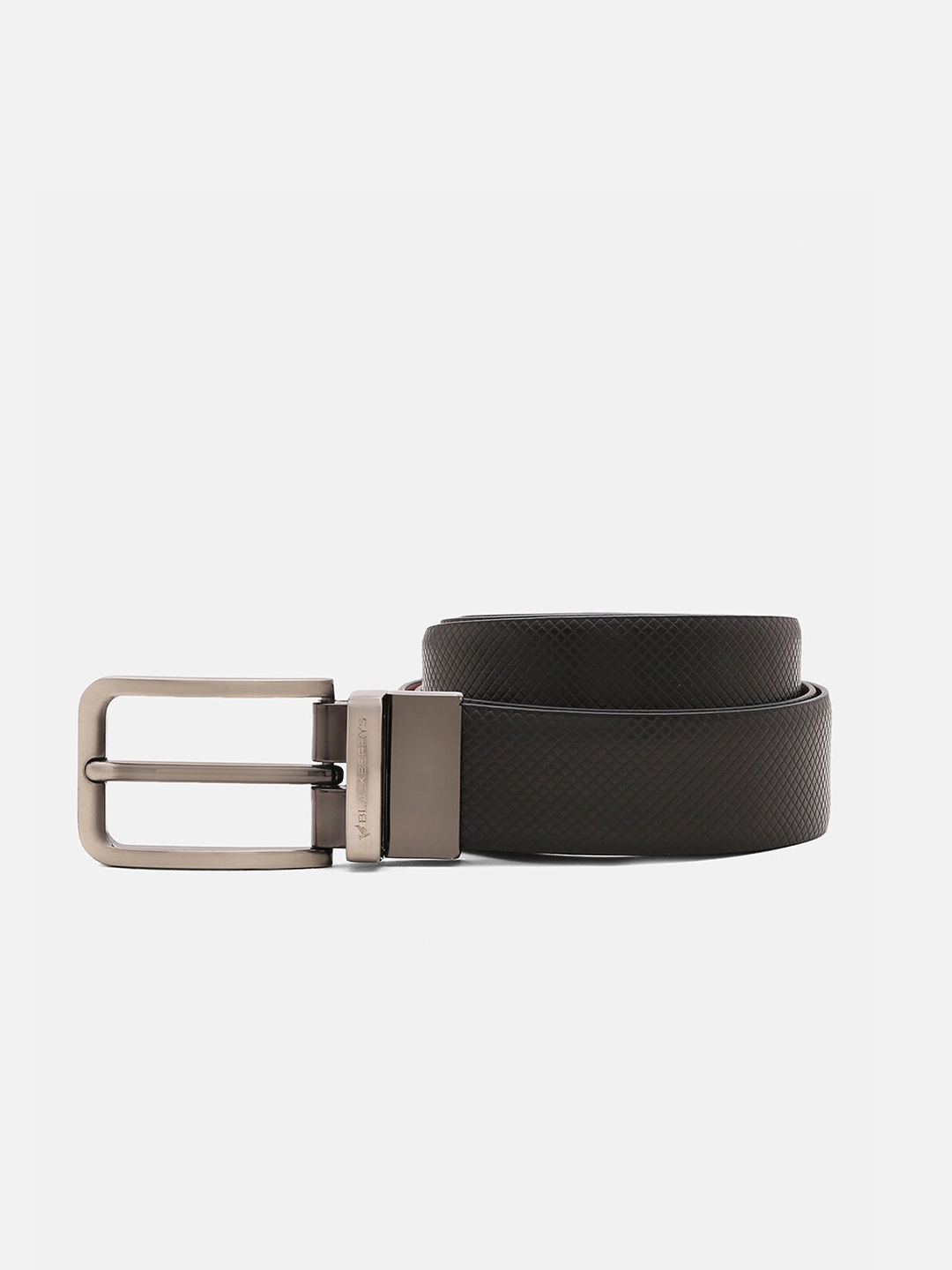 

Blackberrys Men Textured Leather Reversible Formal Belt, Black