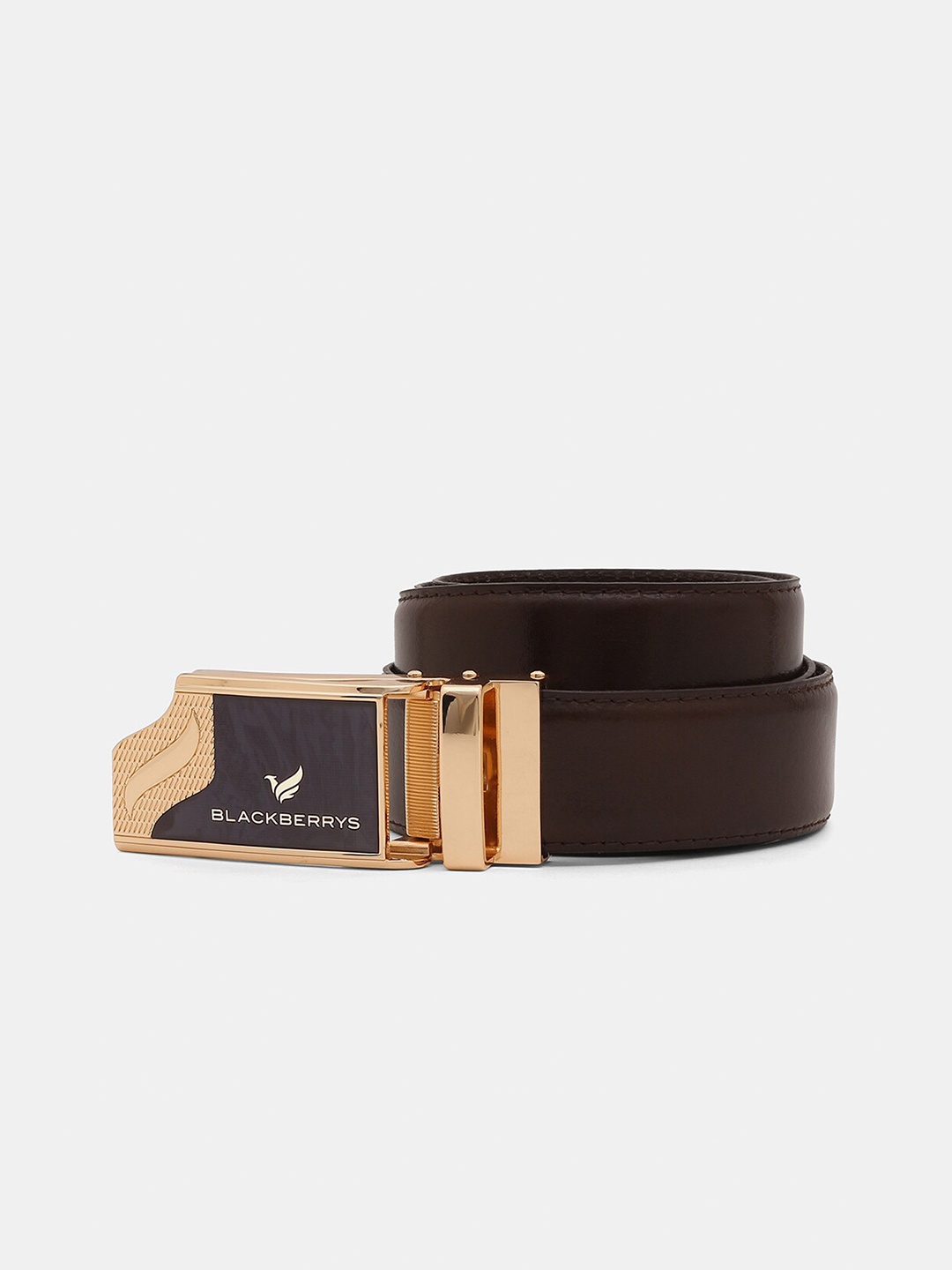 

Blackberrys Men Leather Formal Belt, Brown