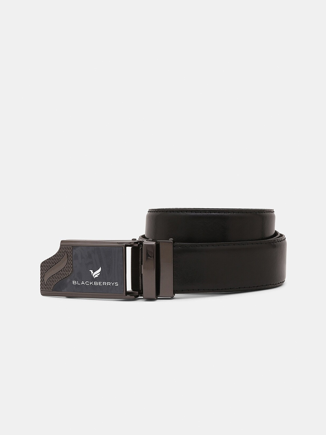 

Blackberrys Men Leather Formal Belt, Black