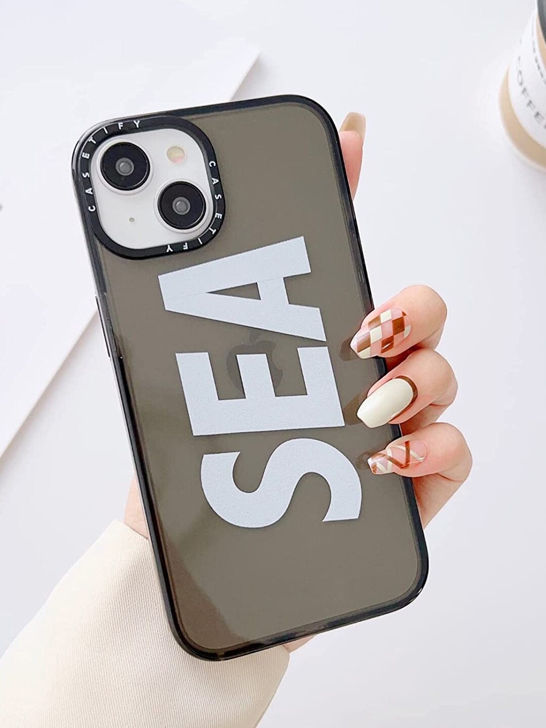 

TREEMODA Sea iPhone 14 Phone Back Cover, Black