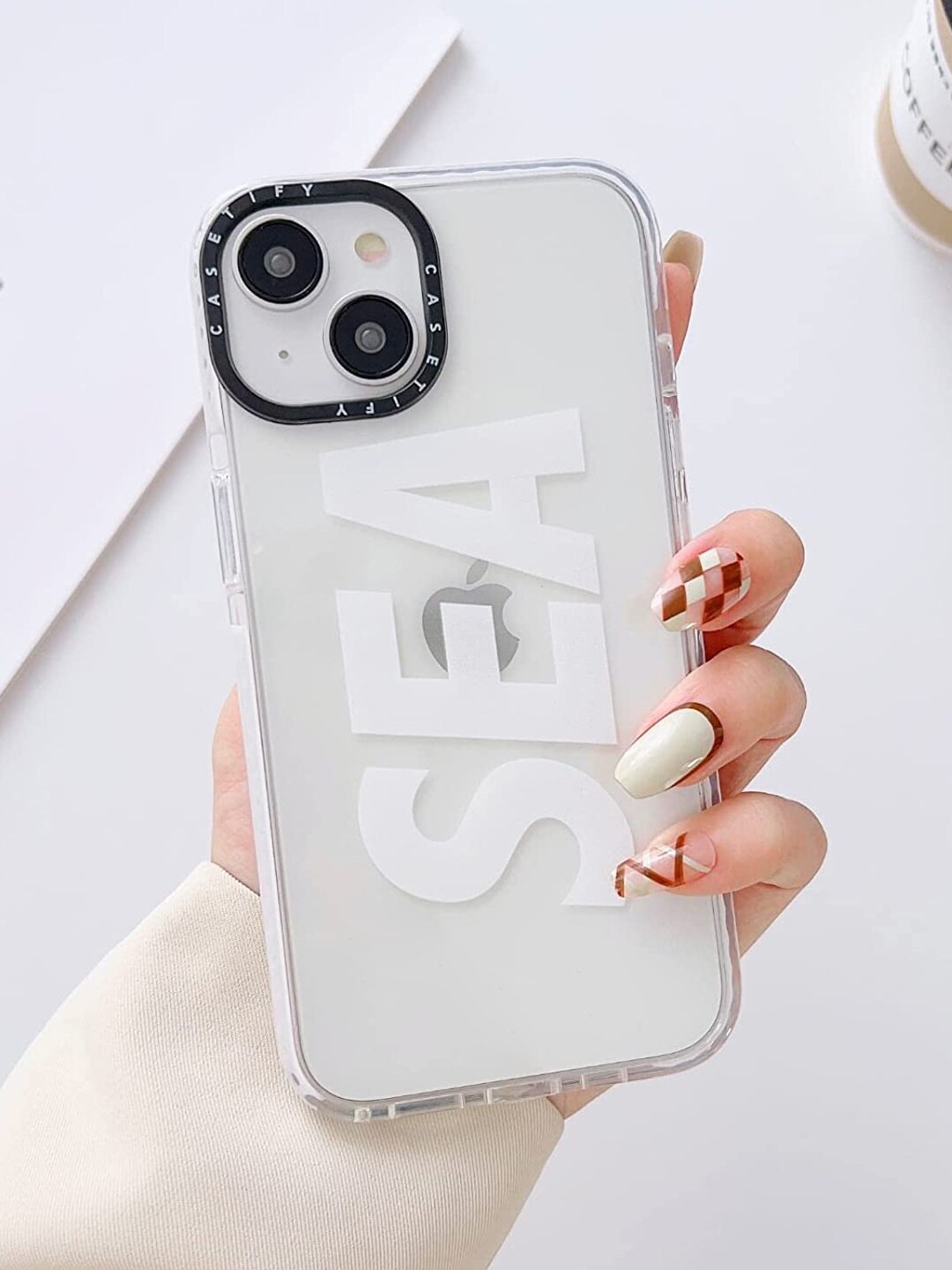 

TREEMODA Sea Printed iPhone 14 Phone Back Case, Transparent