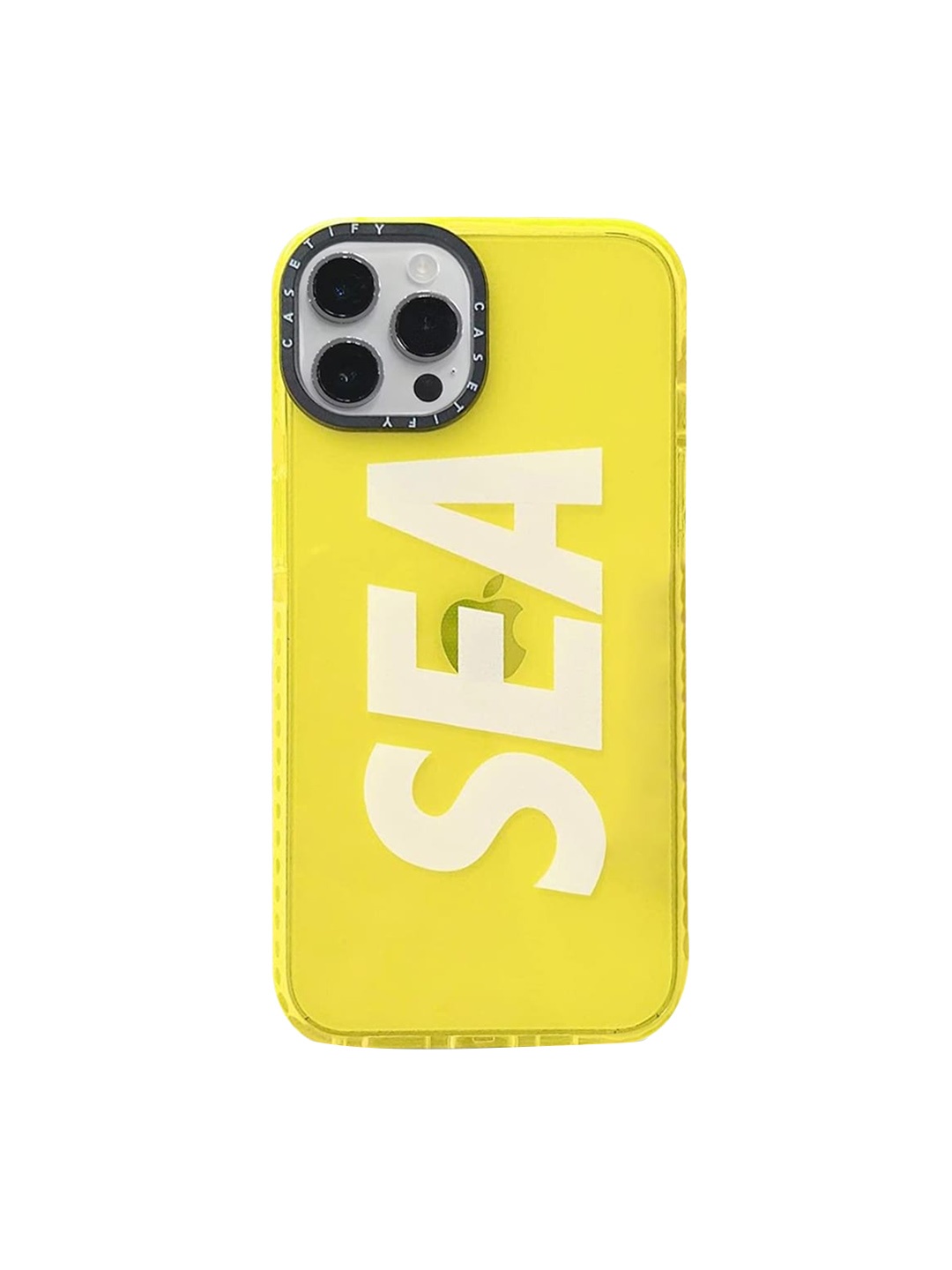 

TREEMODA Printed iPhone 13 Pro Phone Back Case, Yellow