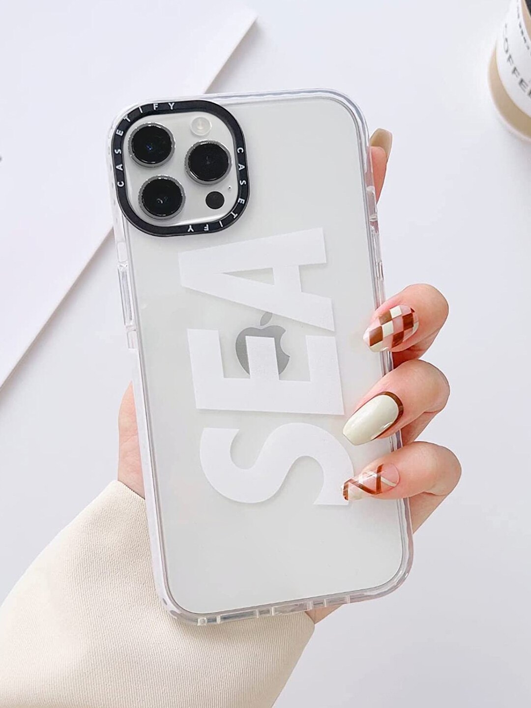 

TREEMODA Sea Printed iPhone 13 ProPhone Back Case, Transparent