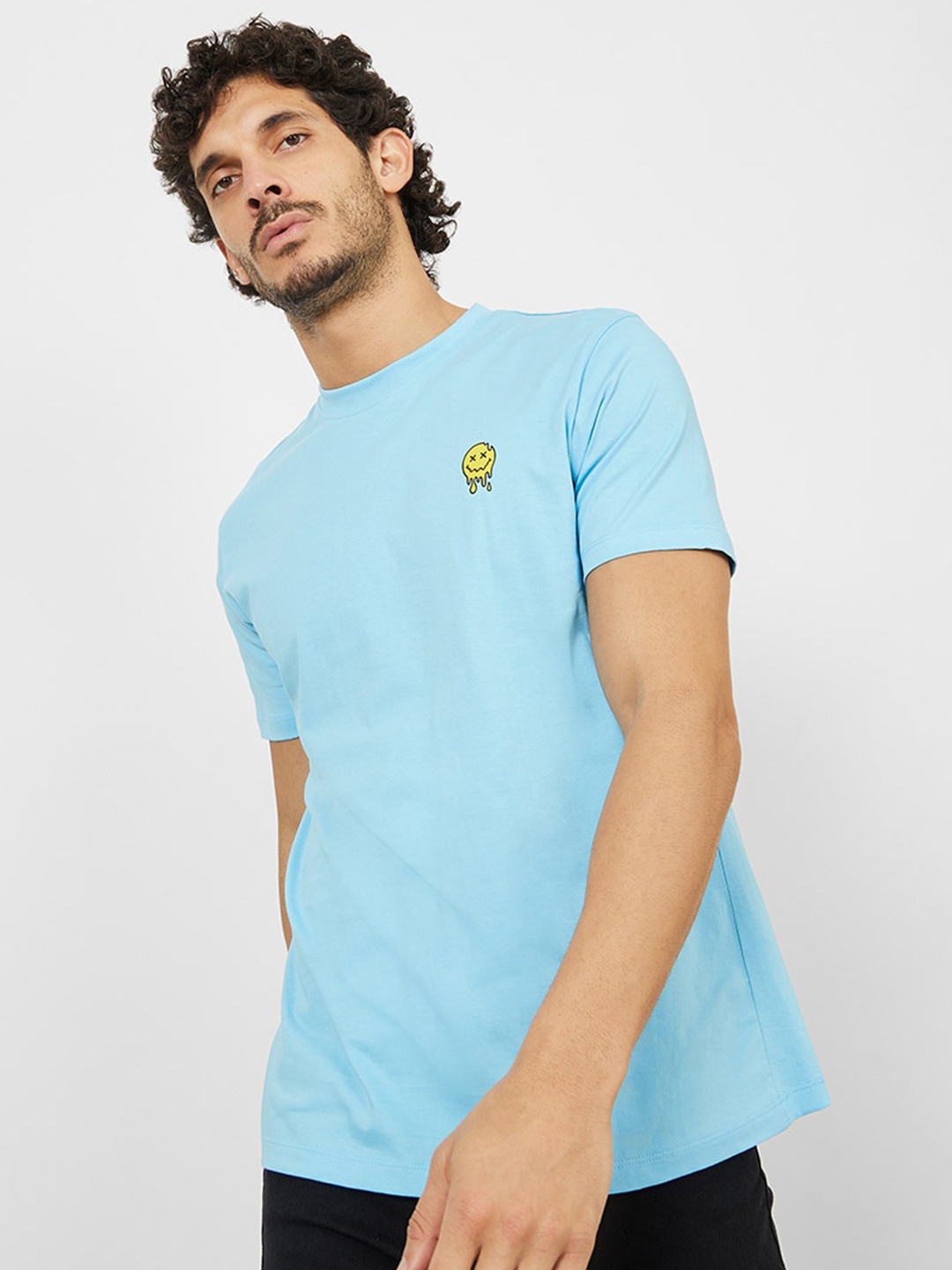 

Styli Pure Cotton T-shirt, Blue