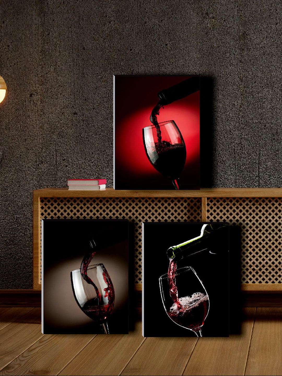 

SAF Black & Red 3 Pieces Motivational Quotes Painting Wall Art