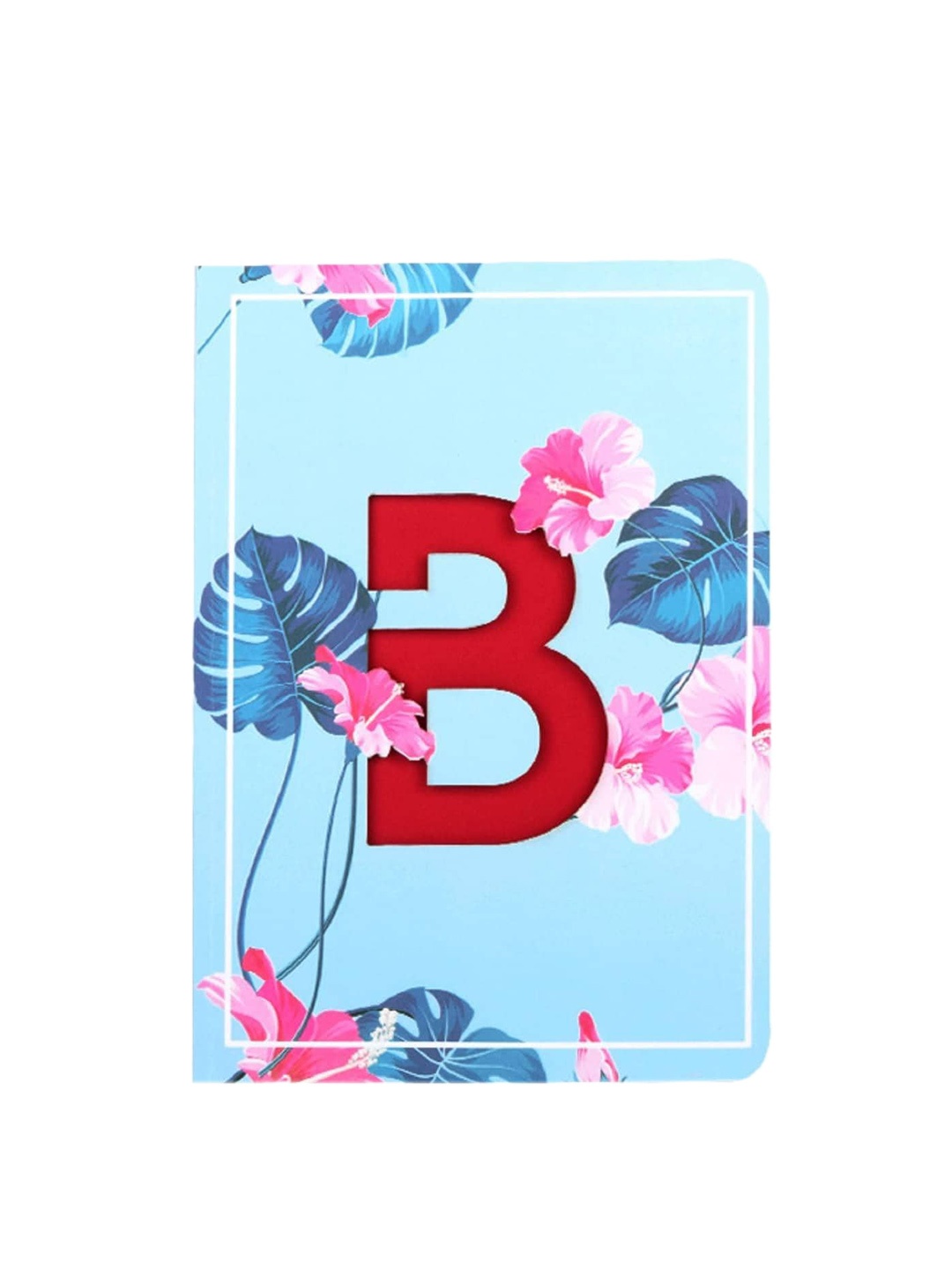 

Doodle Initial B Monogram Printed Soft Bound Notebook, Blue