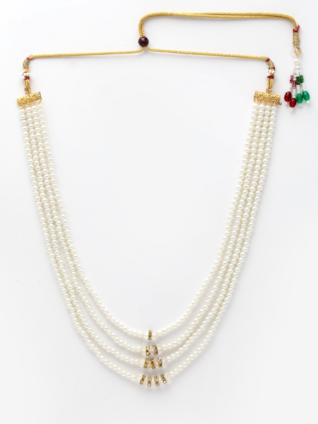 

Aazeen Gold-Plated Beaded Layered Necklace