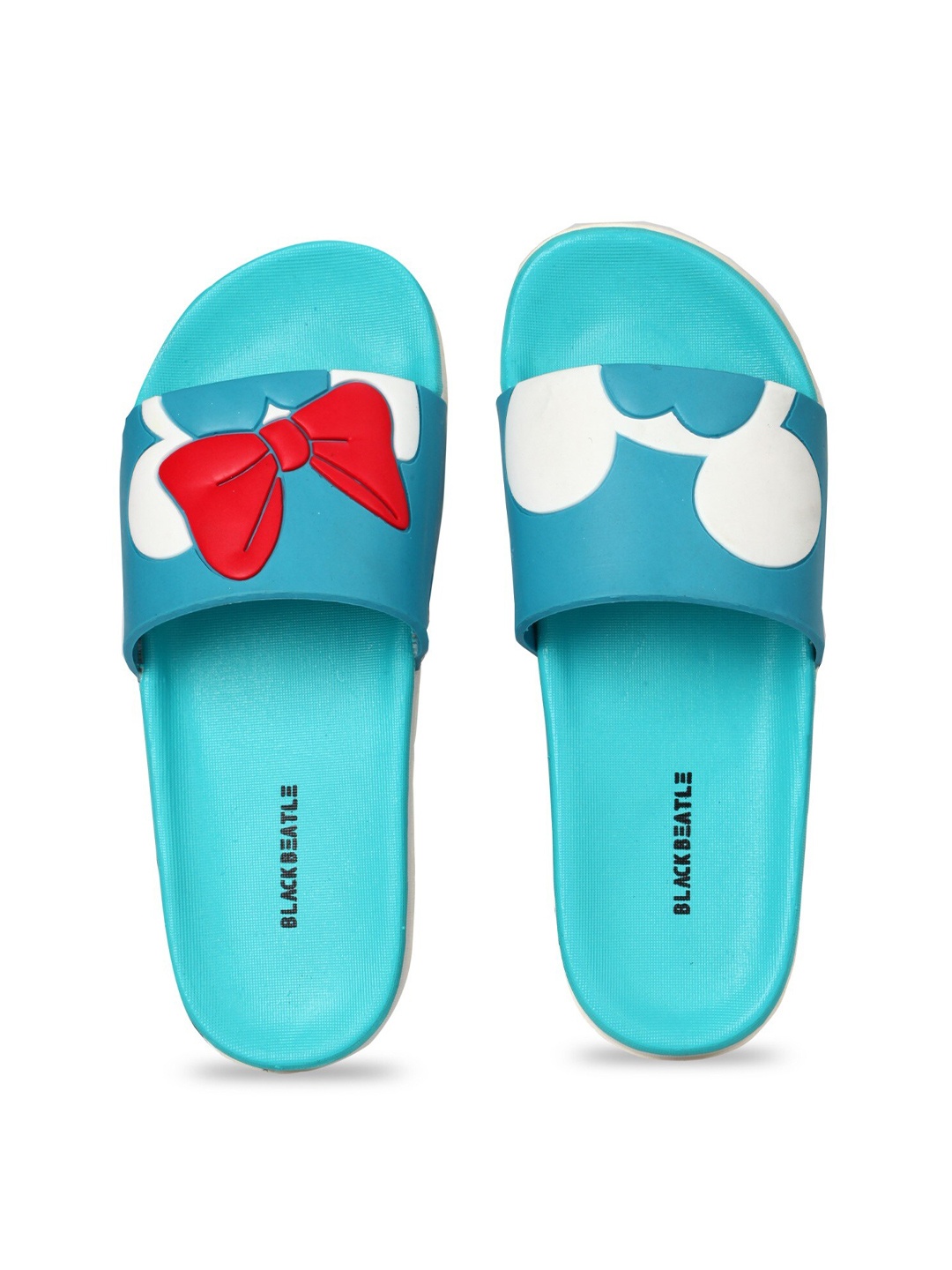 

JUMPLITE Women Mickey & Minnie Printed Sliders, Blue