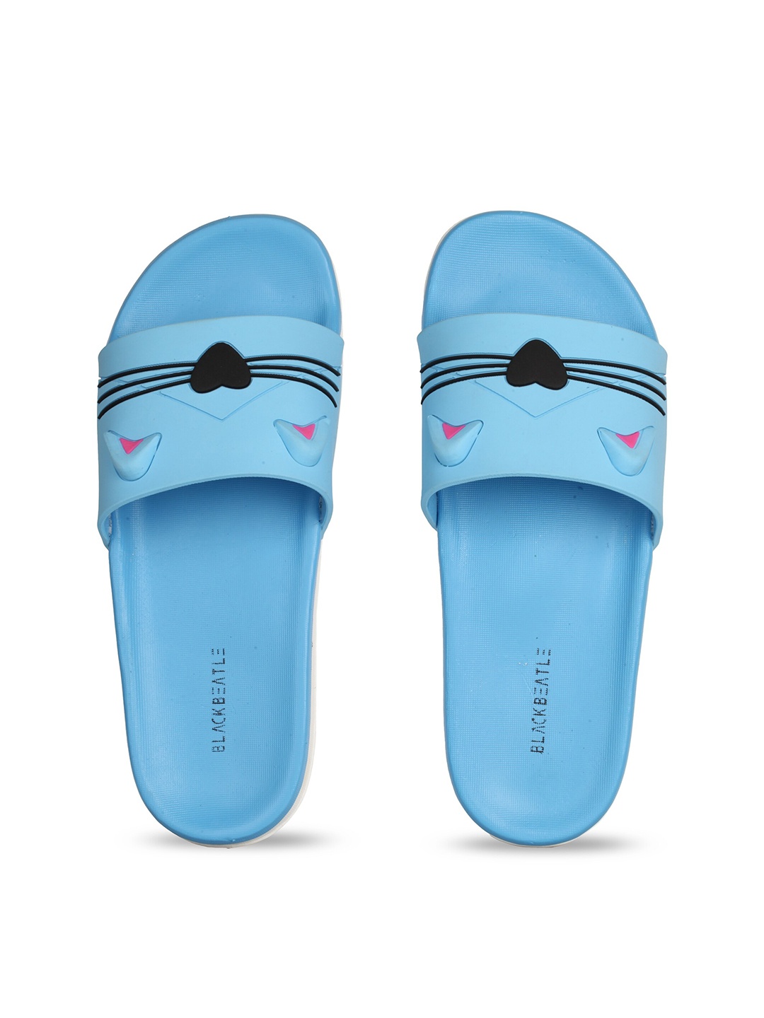 

JUMPLITE Women Kitten Design Sliders, Blue