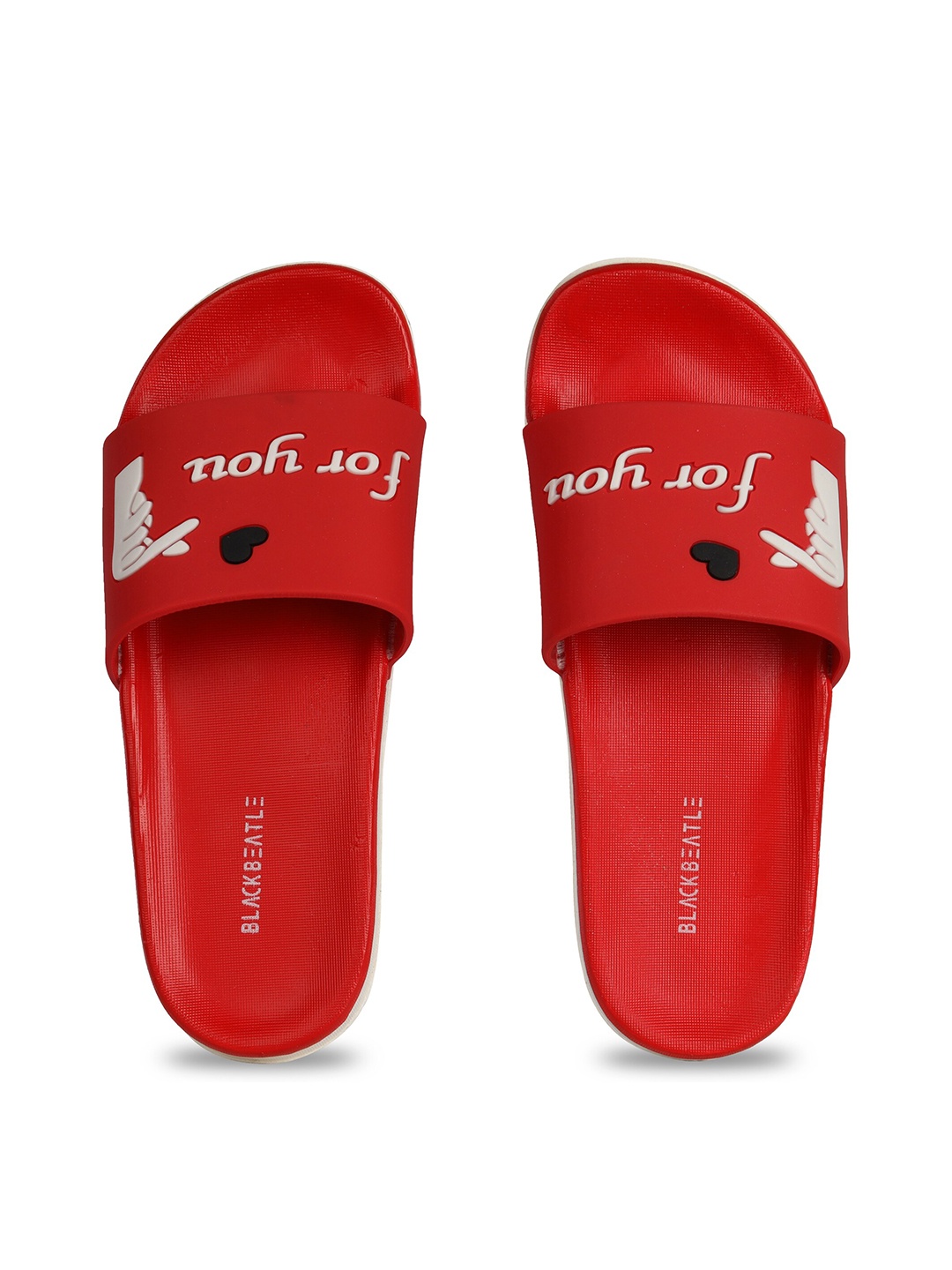 

JUMPLITE Women Love For You Design Sliders, Red