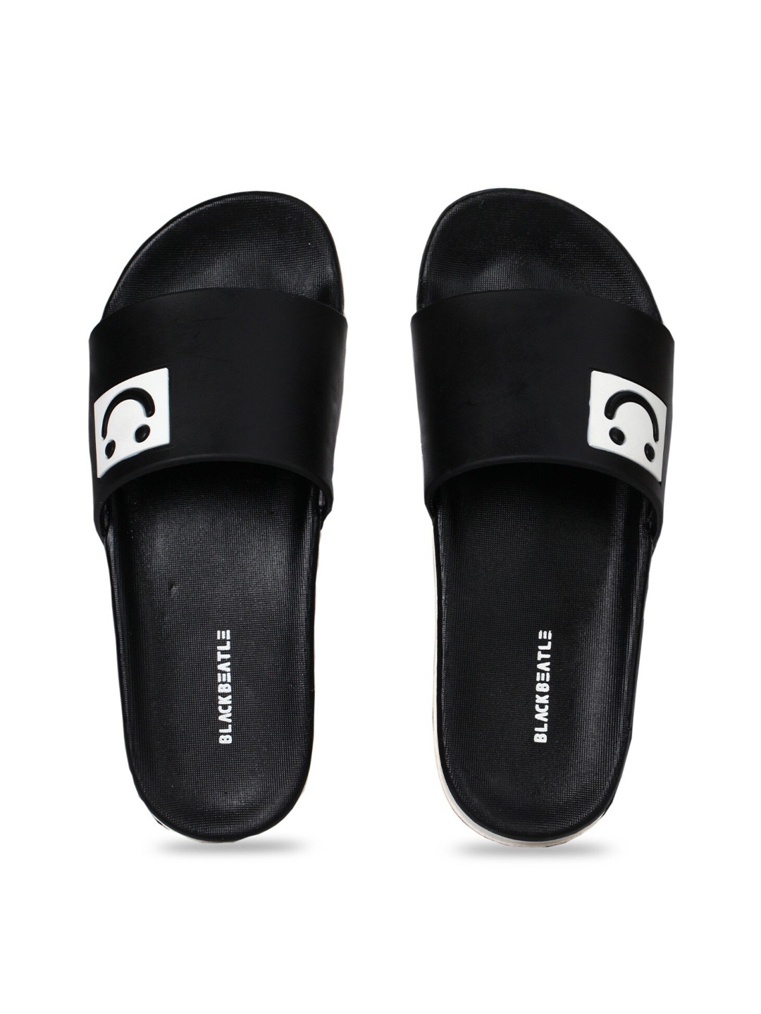 

JUMPLITE Women Smiley Design Sliders, Black