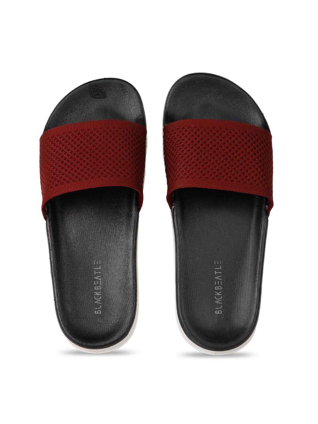 

JUMPLITE Women Self Design Sliders, Black