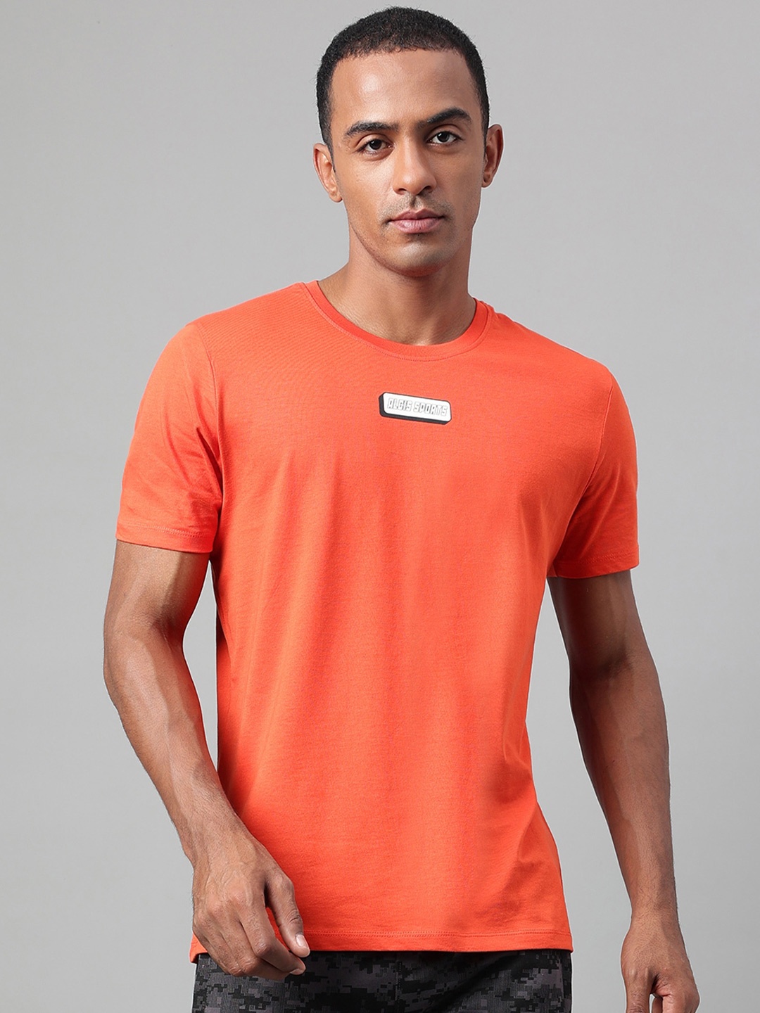 

Alcis Typography Printed Round Neck T-Shirt, Orange