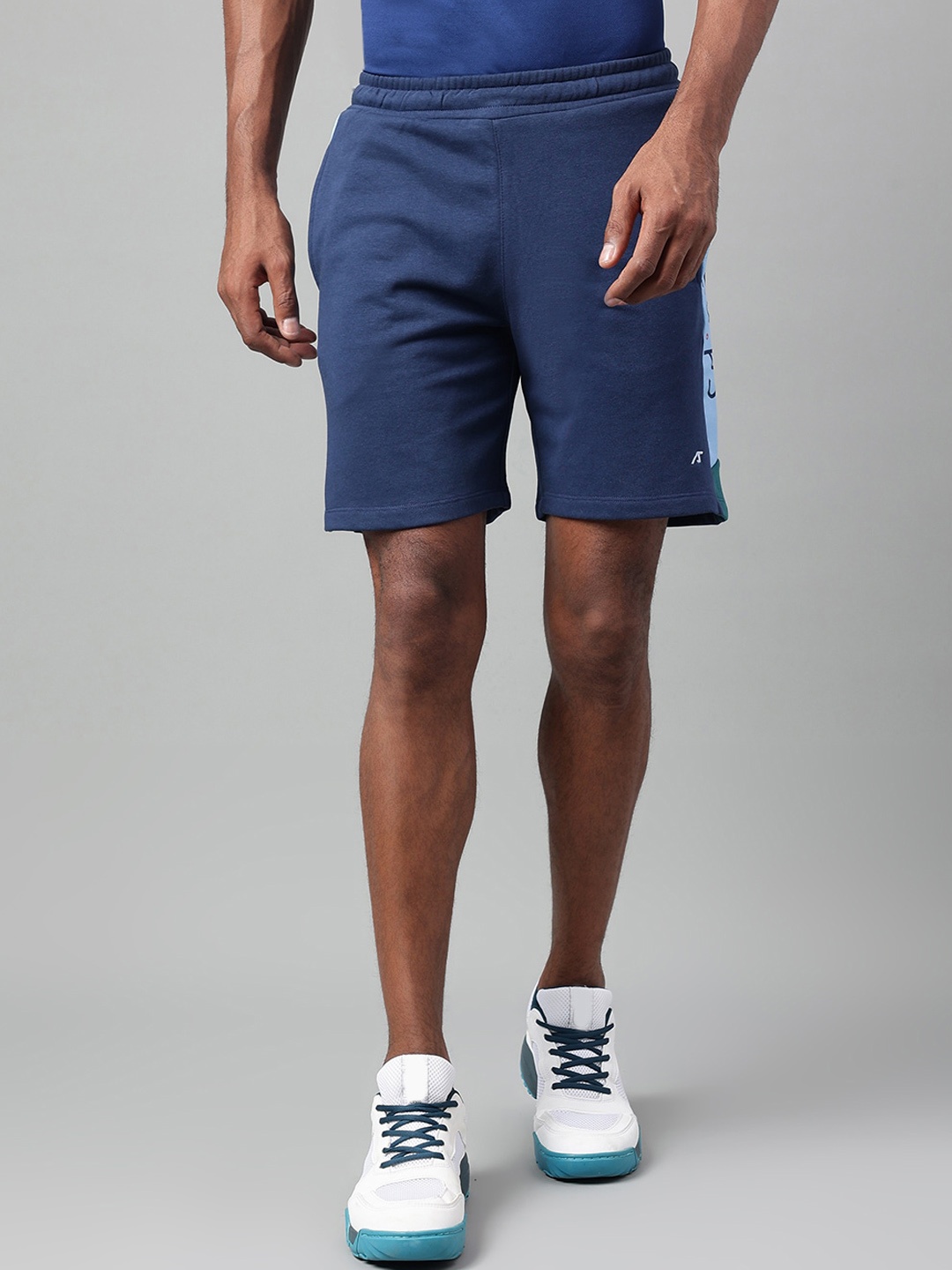 

Alcis Men Navy Blue Slim Fit Soft Touch Sports Shorts