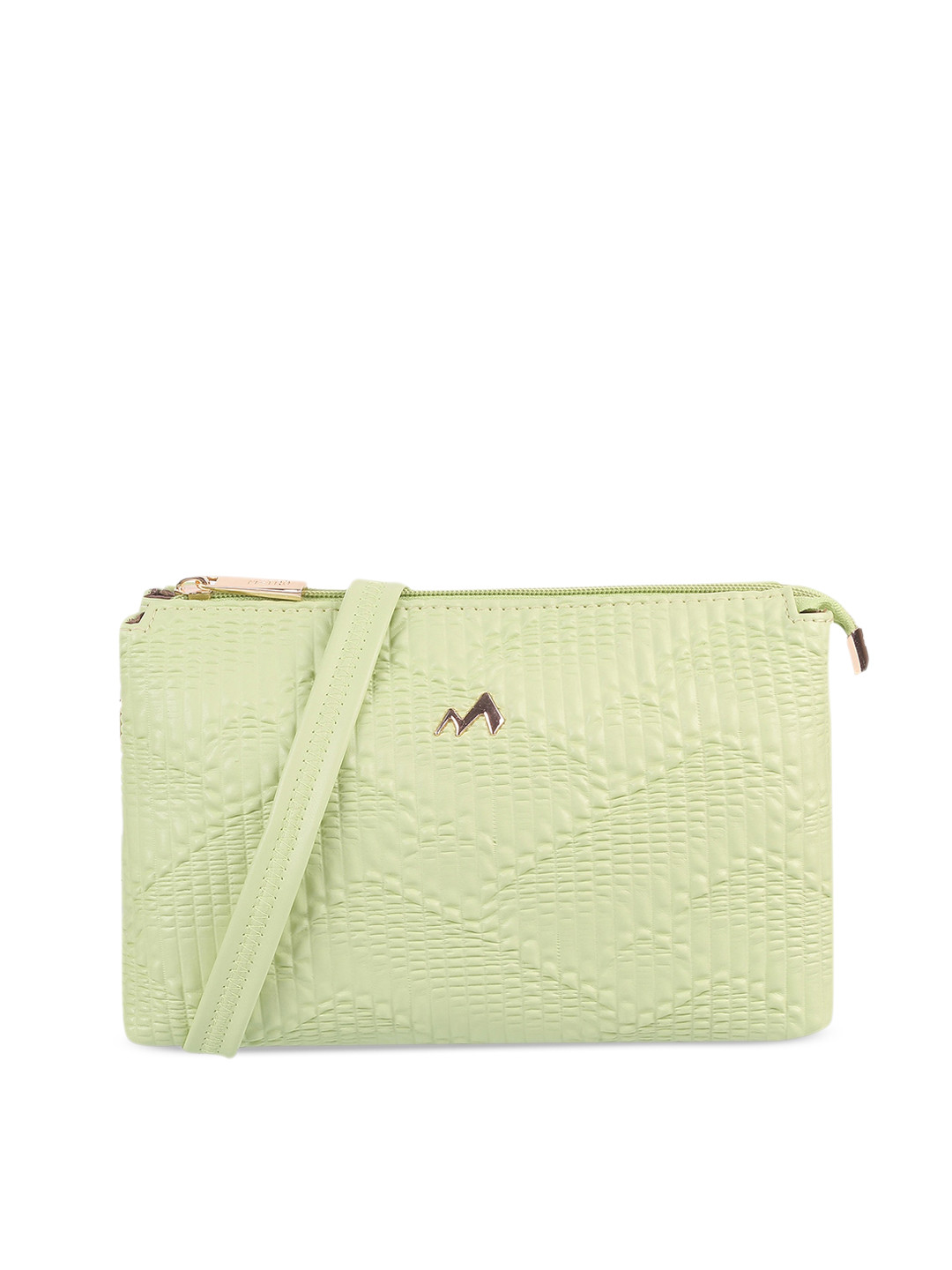 

Metro Textured Structured Sling Bag, Green