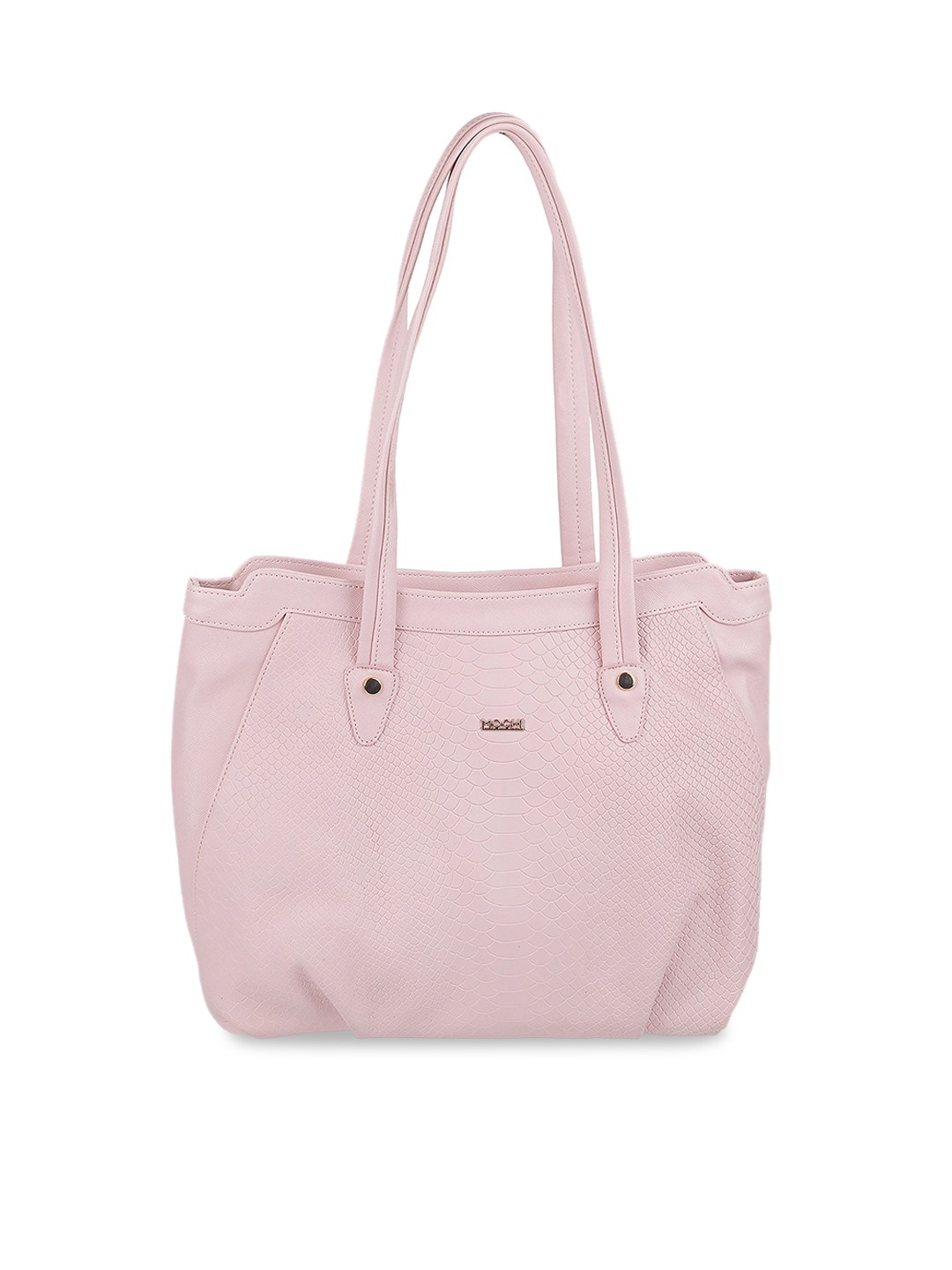 

Mochi Textured Structured Shoulder Bag, Pink