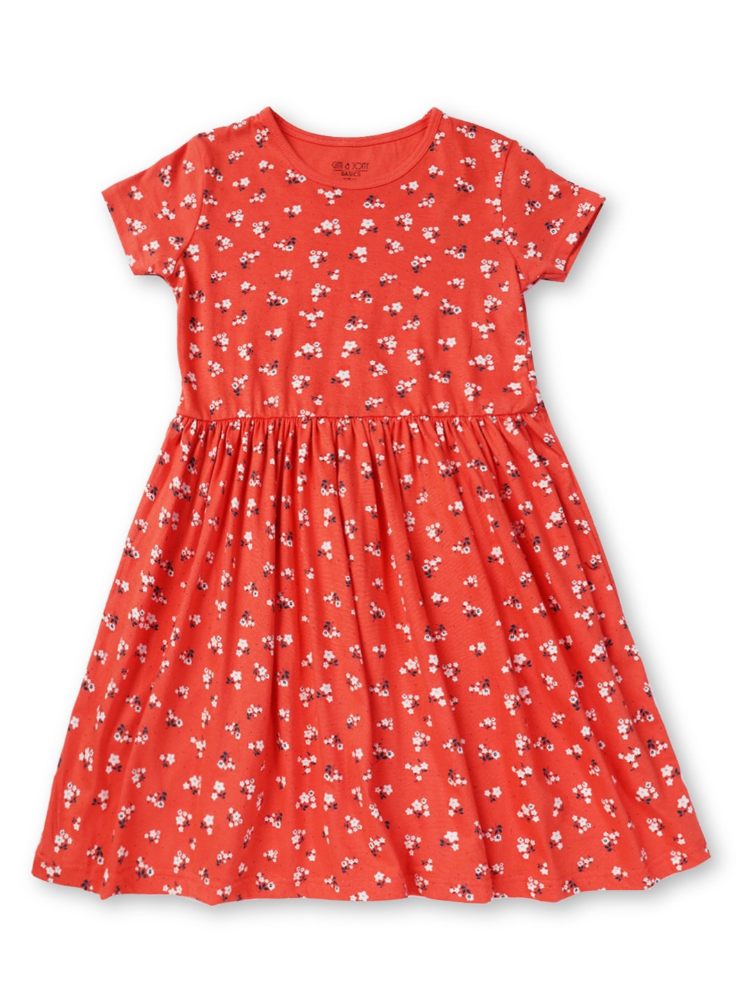 

Gini and Jony Girls Print Fit & Flare Dress, Orange
