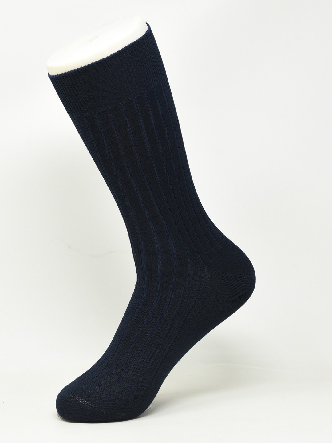 

Balenzia Men Ribbed Calf Length Rib Socks, Black