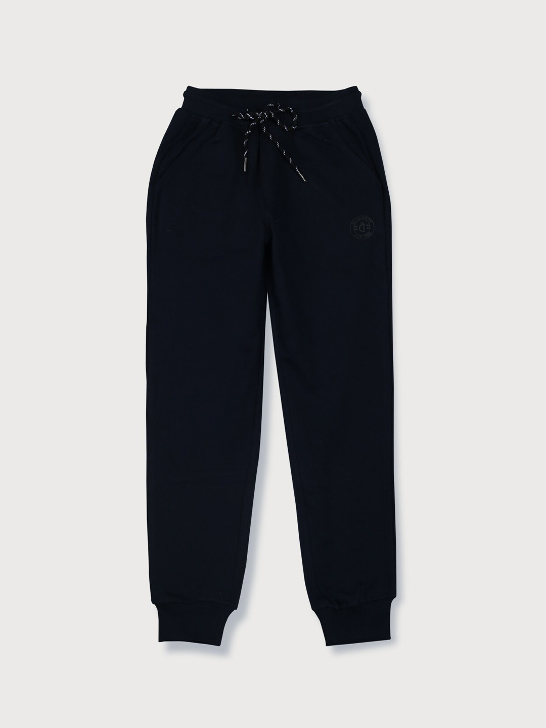 

Gini and Jony Boys Mid Rise Cotton Joggers, Navy blue