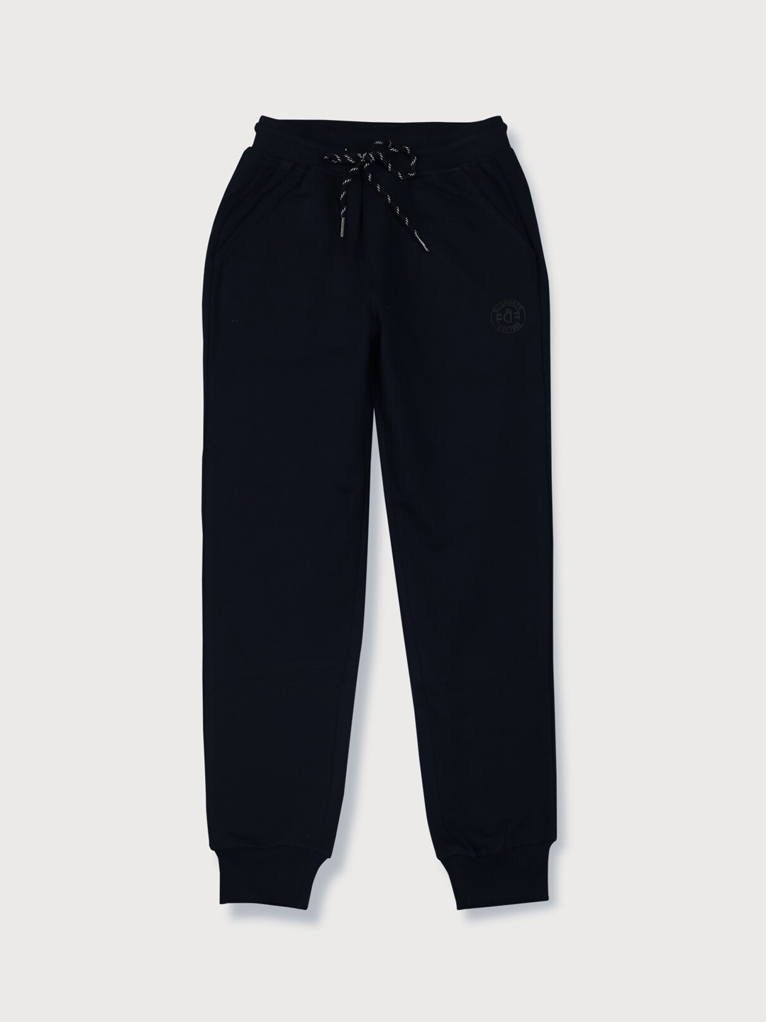 

Gini and Jony Boys Mid Rise Cotton Joggers, Navy blue