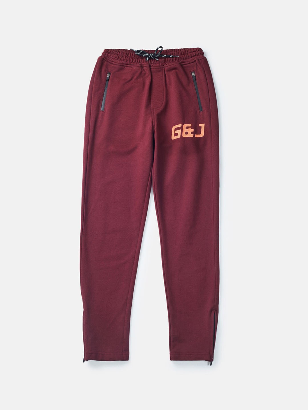 

Gini and Jony Boys Logo Print Detail Cotton Sports Track Pants, Maroon
