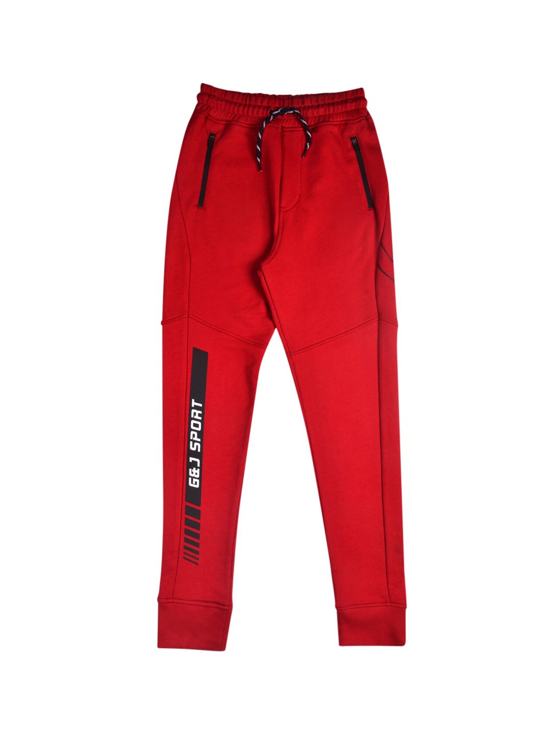 

Gini and Jony Boys Regular Fit Cotton Sports Joggers, Red