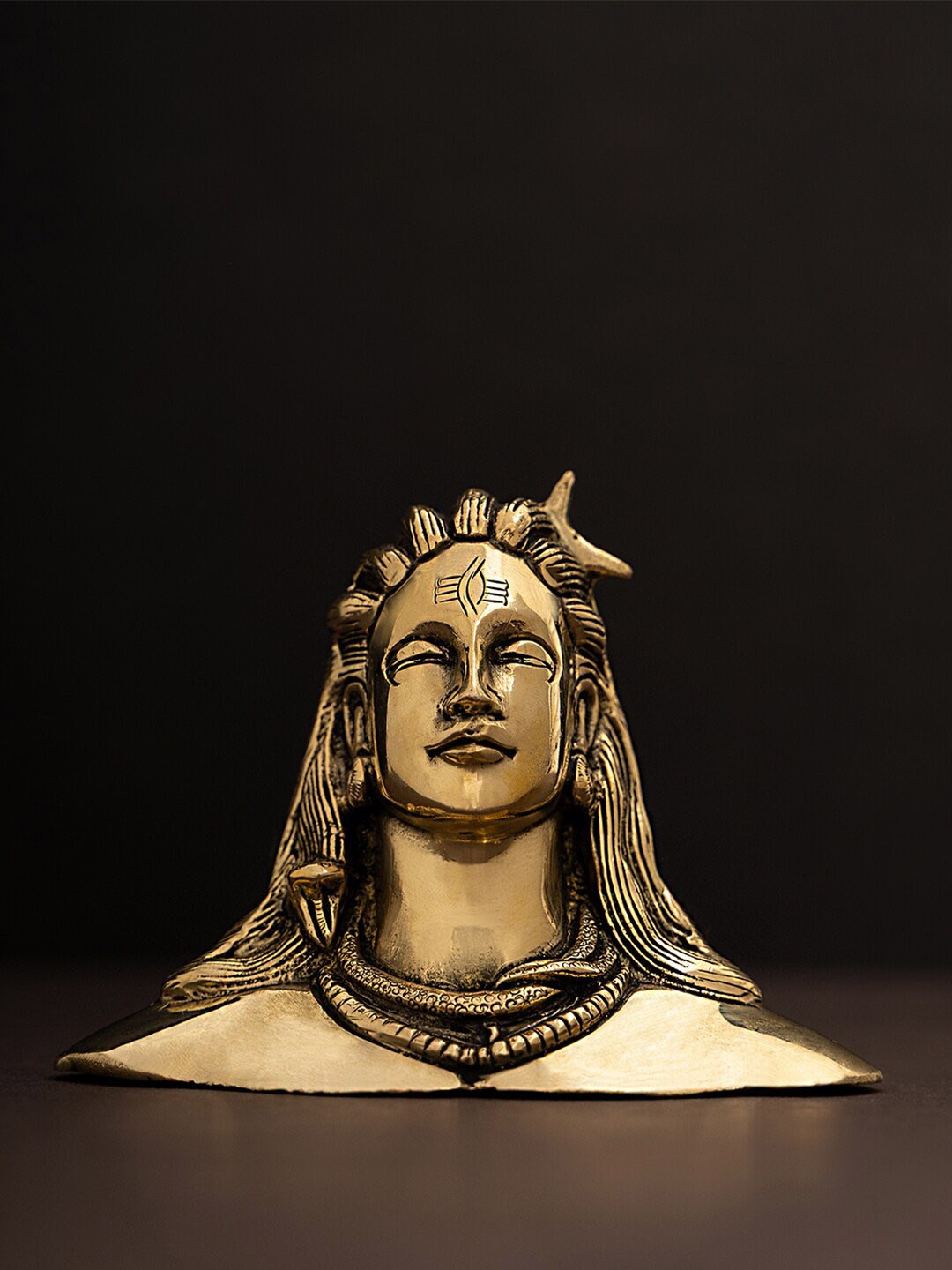 

DecorTwist Gold-Toned Adiyogi Shiva Statue Mahadev Showpiece