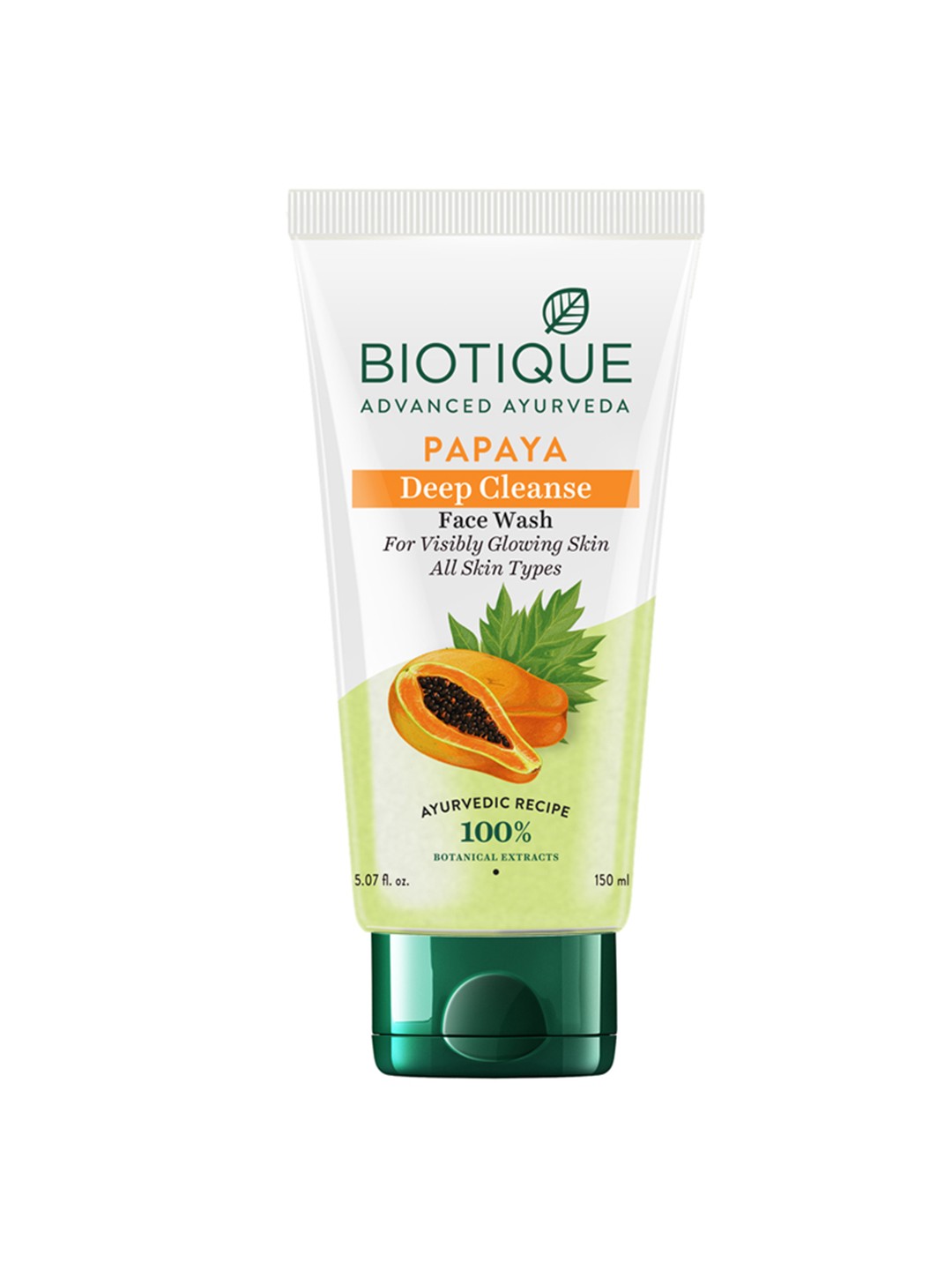 

Biotique Papaya Deep Cleanse Face Wash with Neem & Wild Turmeric - 150ml, White