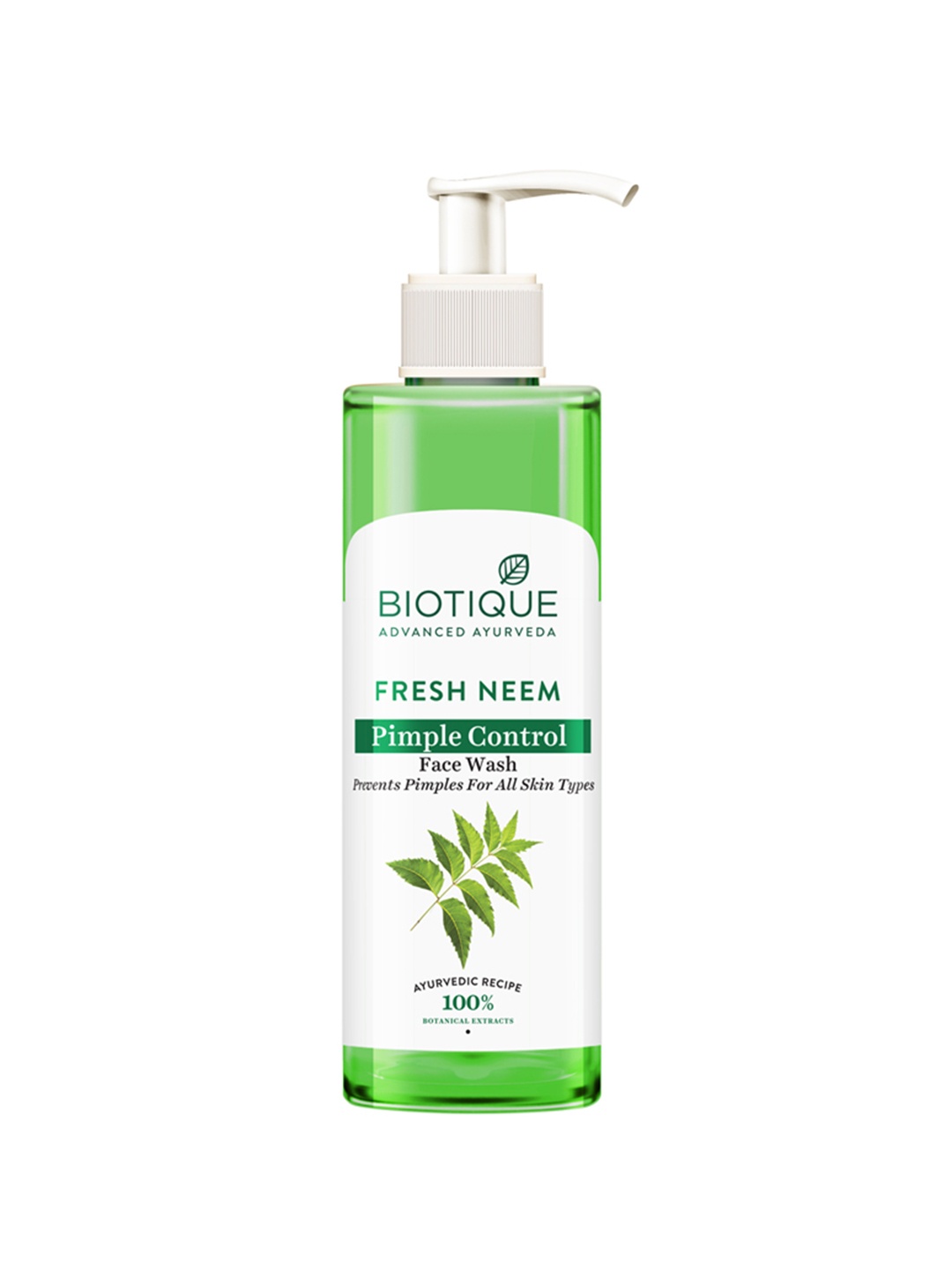 

Biotique Fresh Neem Pimple Control Purifying Face Wash - 200ml, Green