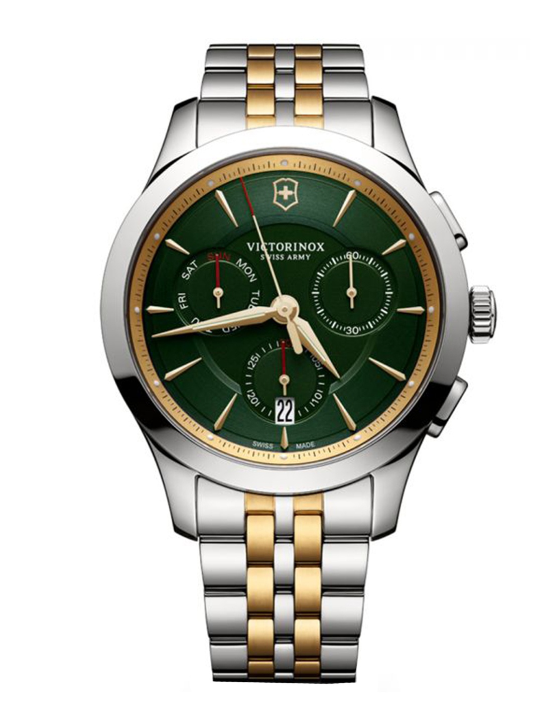 

Victorinox Men Dial & Stainless Steel Bracelet Style Straps Analogue Watch 249117, Green