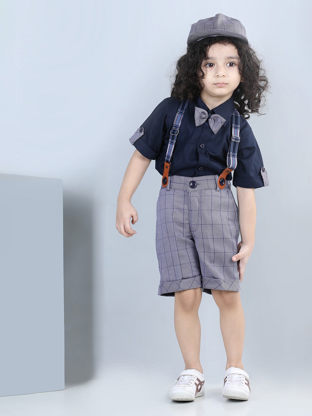 

Aj DEZInES Boys Shirt With Shorts Set, Blue