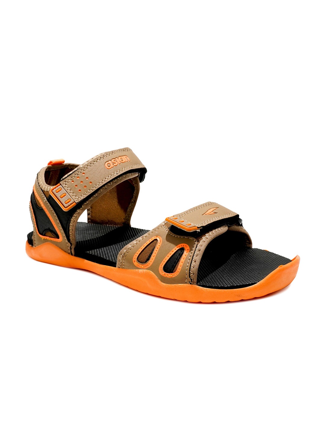 

ASIAN Men Infinity-11 Textured Sports Sandals, Brown