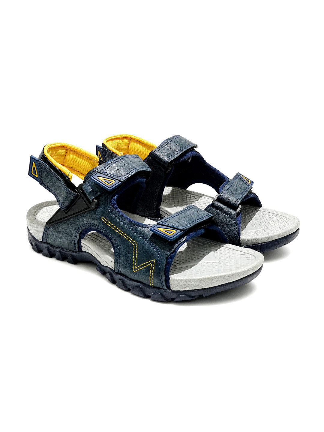 

ASIAN Men Vintage-03 Textured Sports Sandals, Navy blue