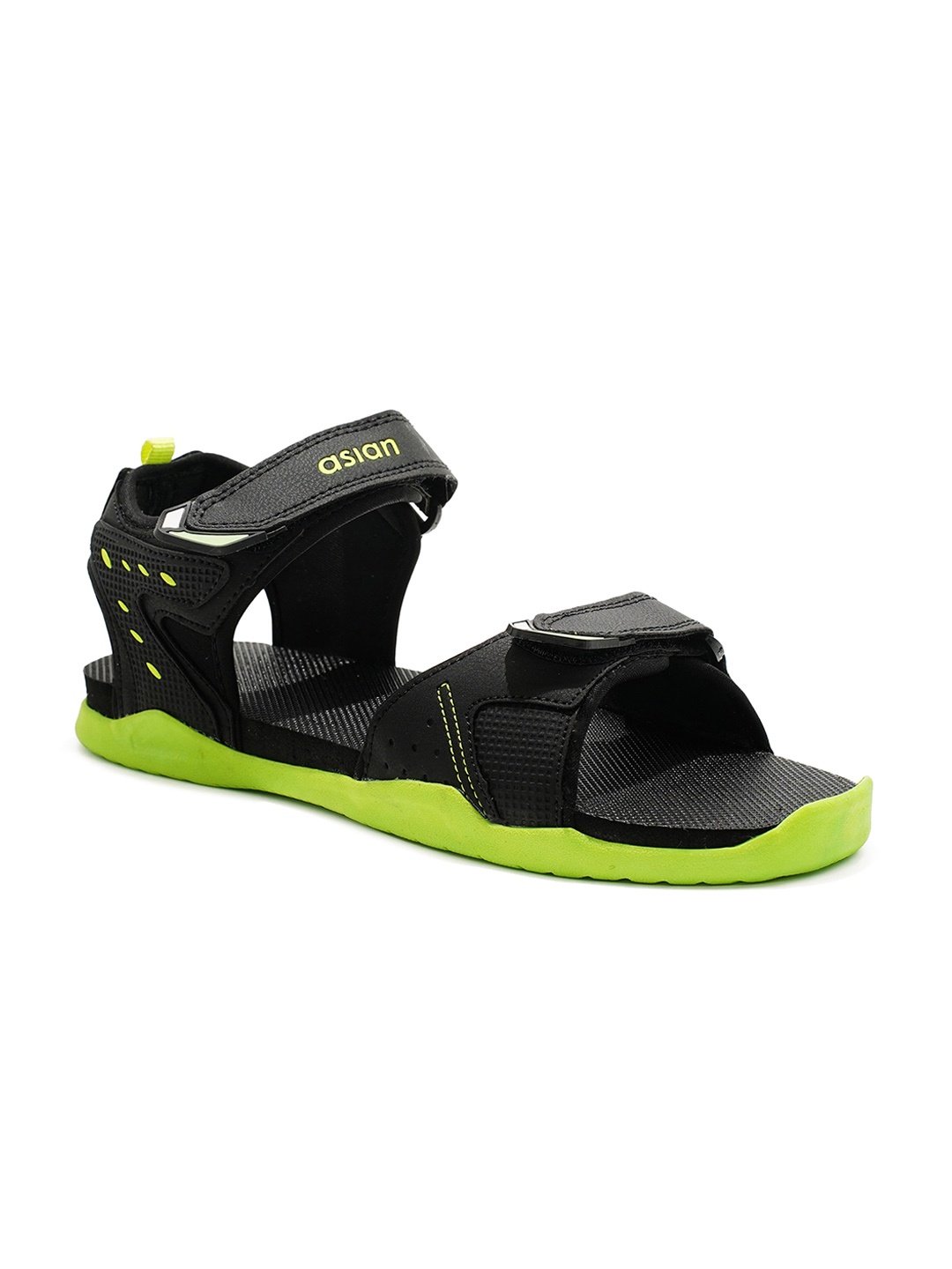 

ASIAN Men Infinity-06 Lightweight Sports Sandals, Black