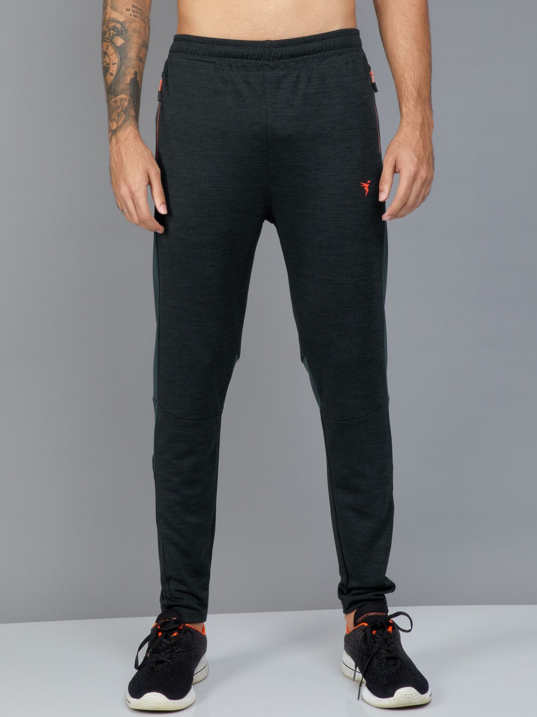 

Technosport Men Slim-Fit Antimicrobial Track Pants, Charcoal