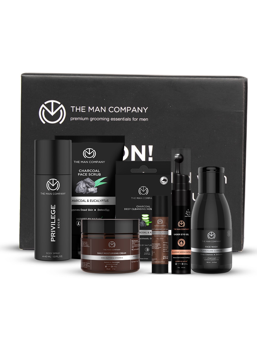 

THE MAN COMPANY Set of 7 Self-Care Regime Kit, White