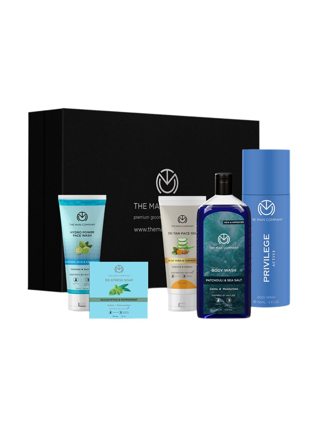 

THE MAN COMPANY Set of 5 Summer Essential Range, White