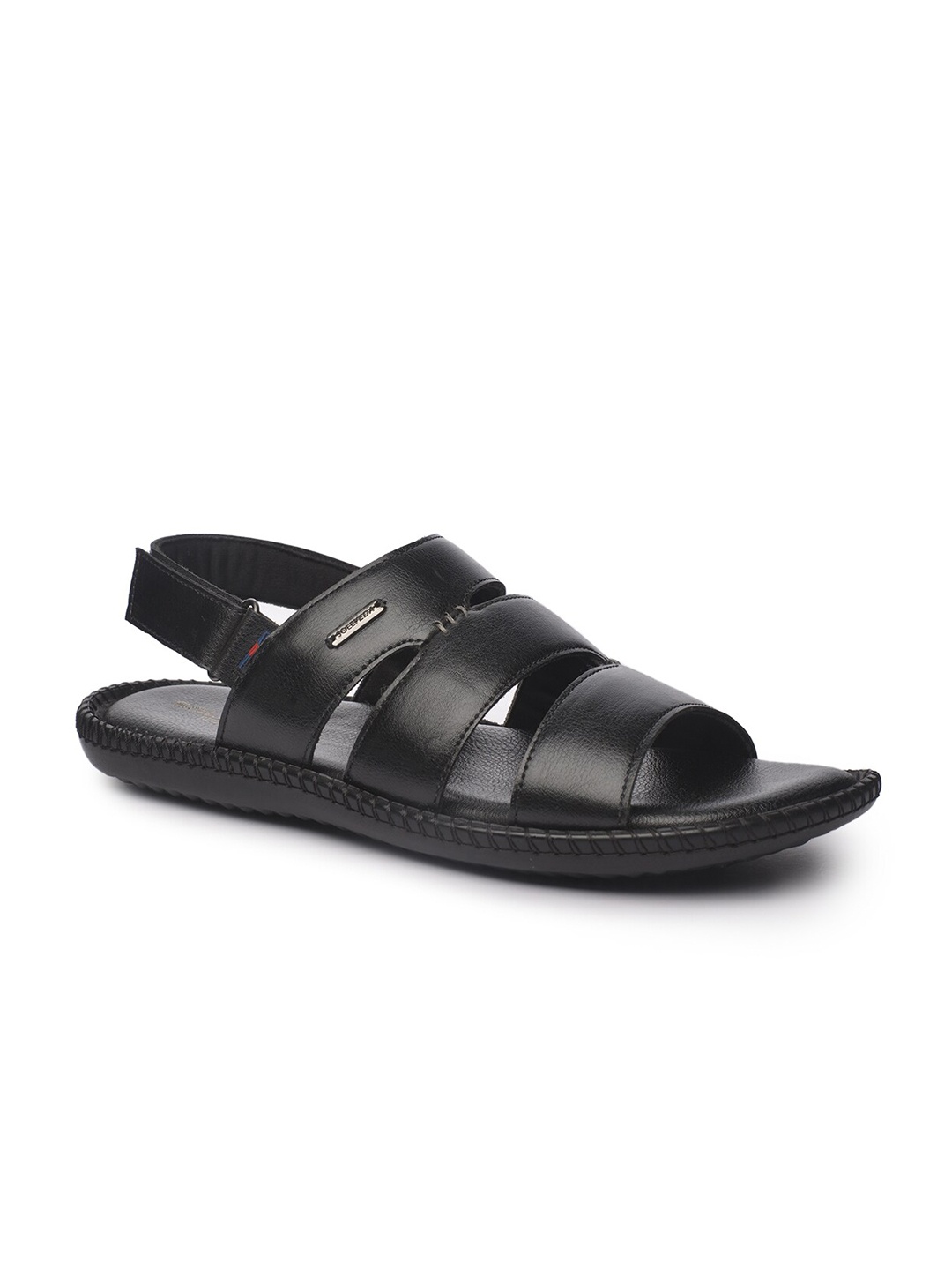 

Buckaroo Men Textured Comfort Sandals, Black
