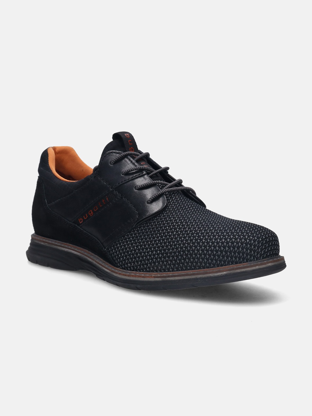 

Bugatti Sandhan comfort Black Knitted Casual Shoes