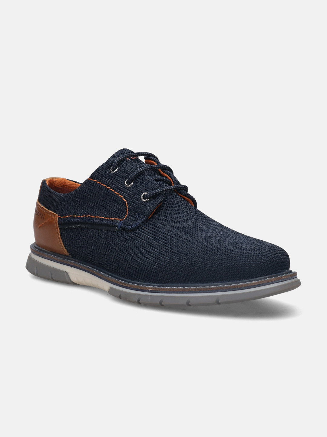 

Bugatti Sammy Comfort Dark Blue Knitted Casual Shoes, Navy blue
