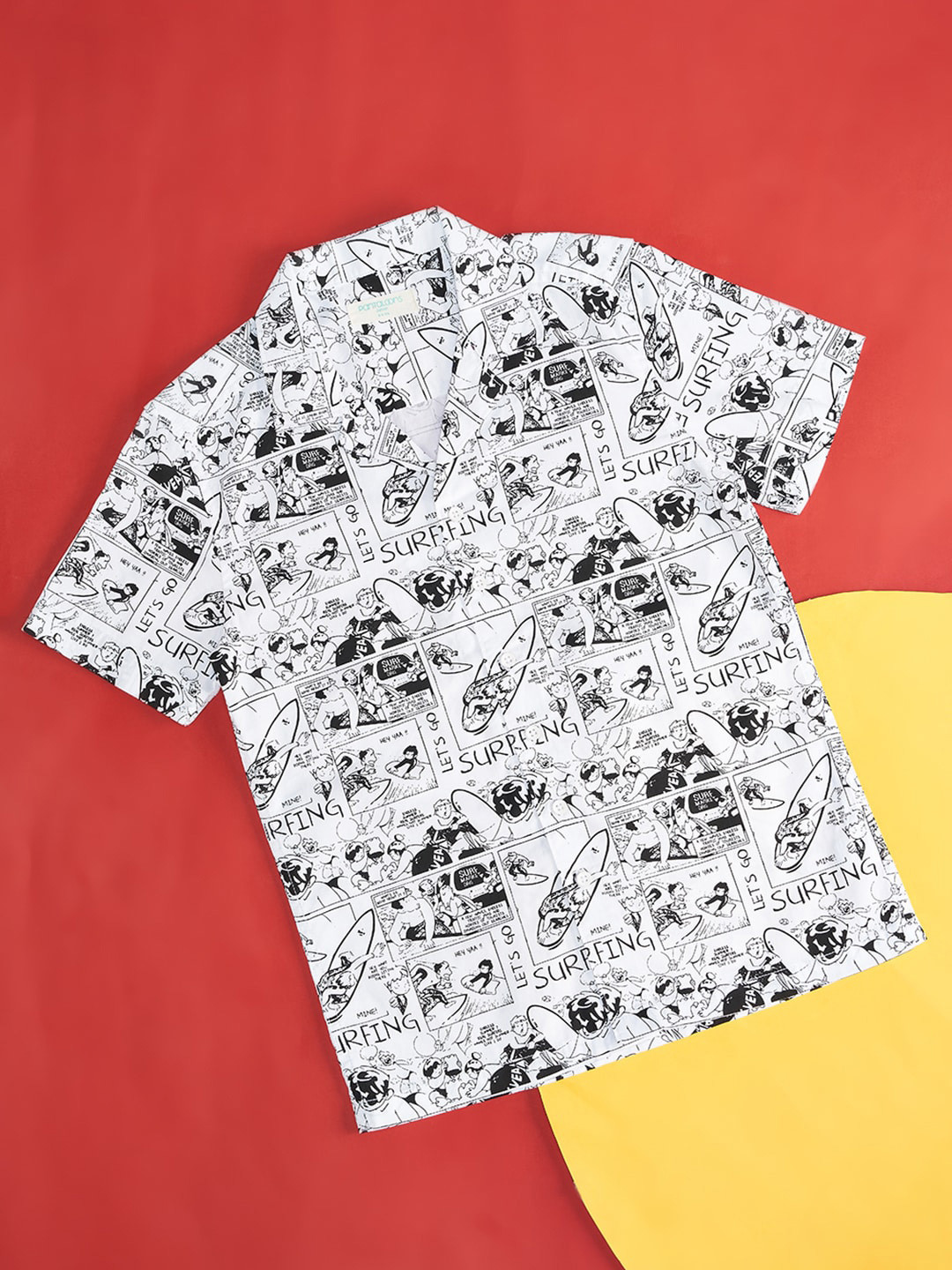 

Pantaloons Junior Boys Graphic Printed Shirt, White