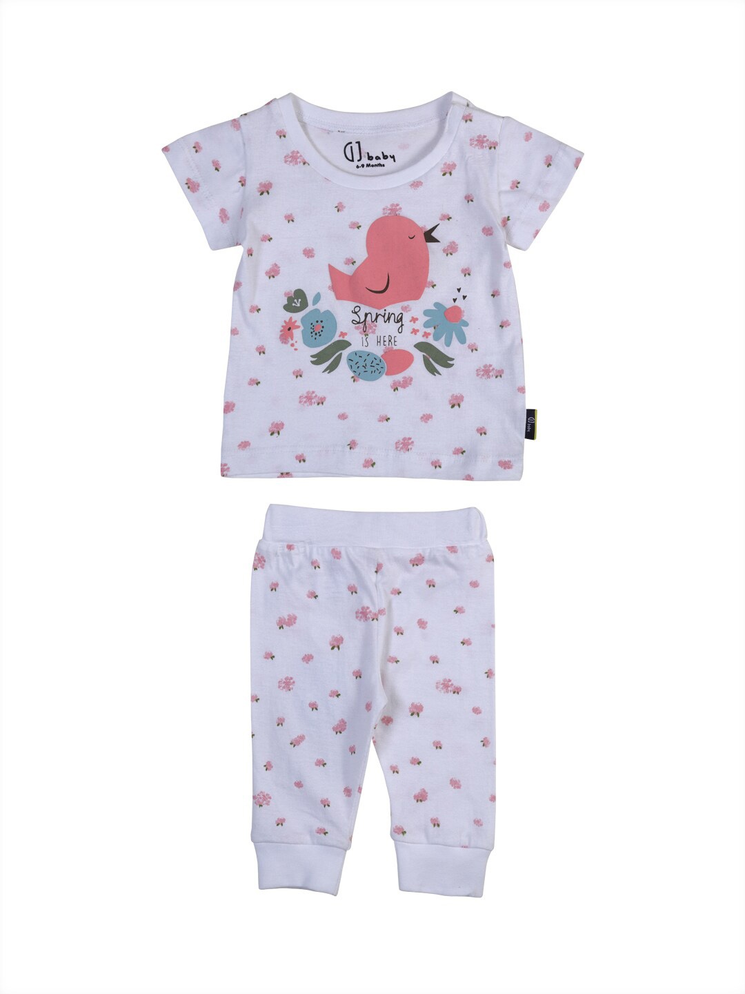 

Gini and Jony Infants Boys Printed T-shirt & Joggers, Grey